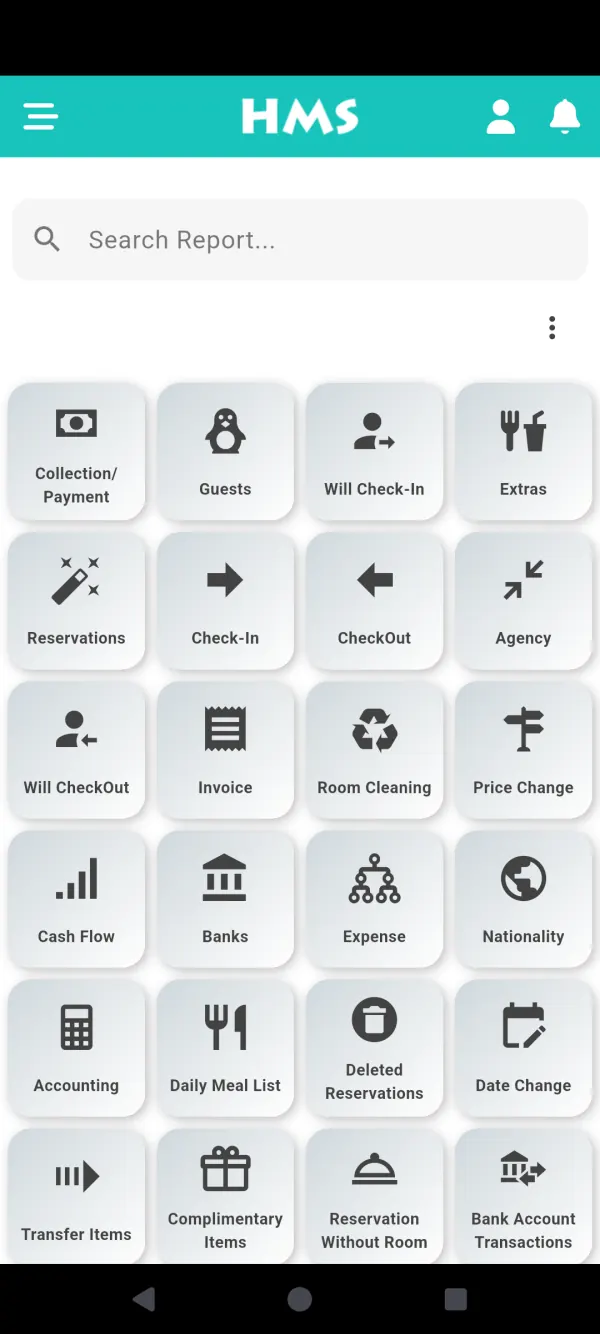 HMS Flow app on Android phone — Every Report to Hand