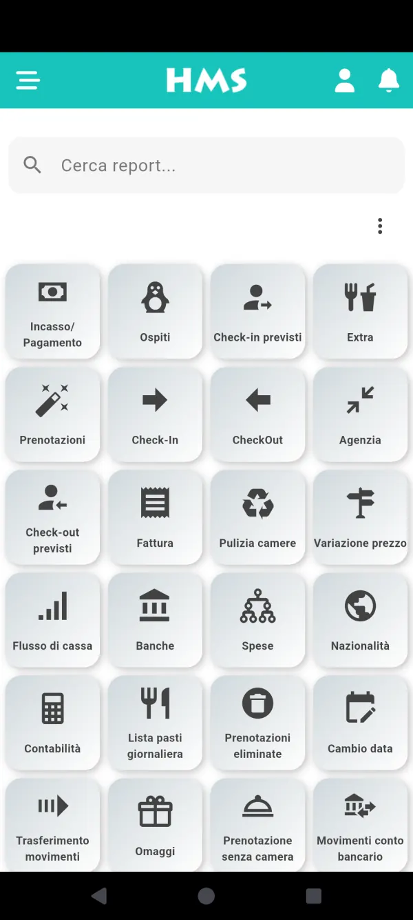 App HMS Flow su Telefono Android — Ogni report a portata di mano