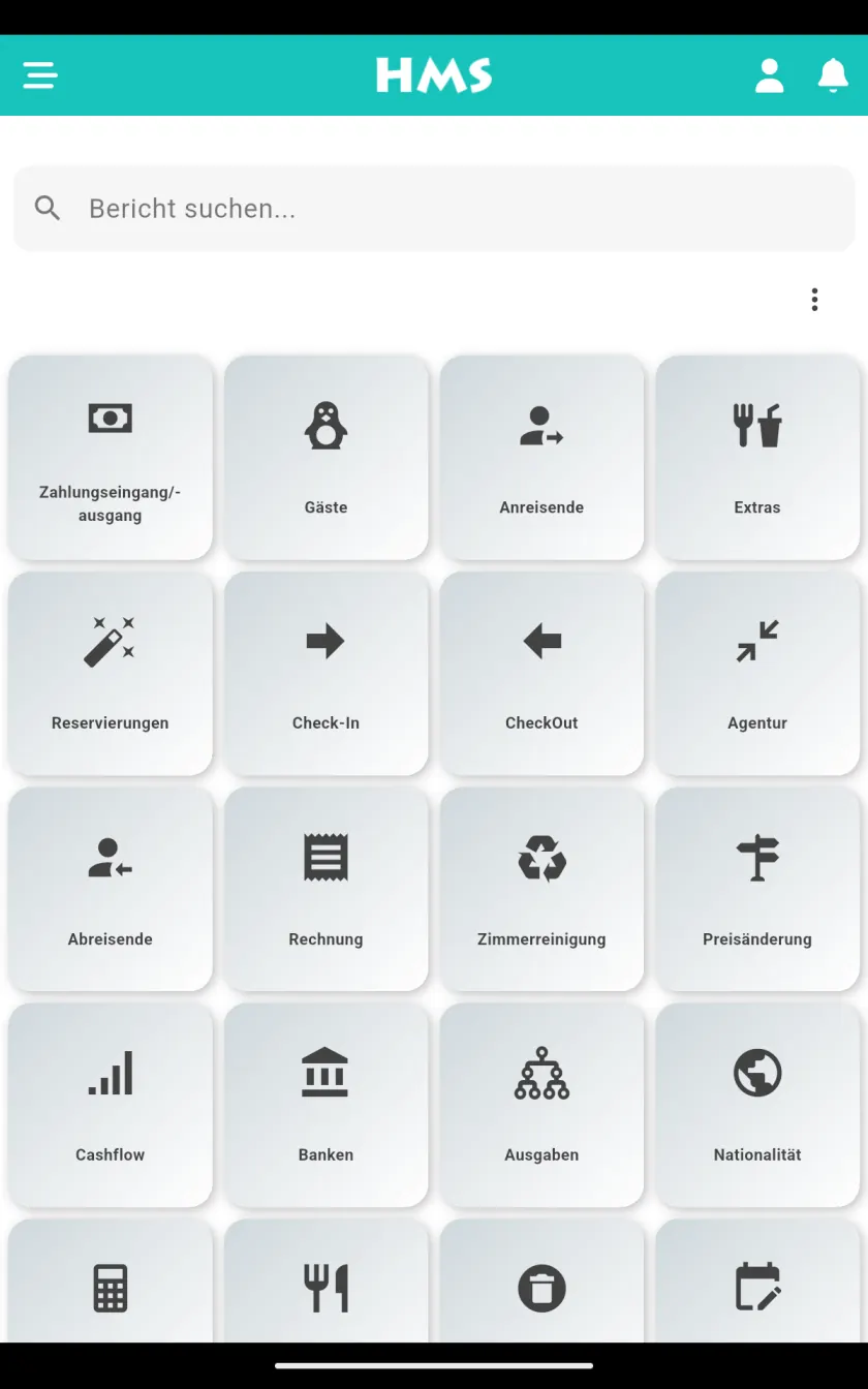 HMS Flow App auf Android-Tablet — Jeder Bericht griffbereit