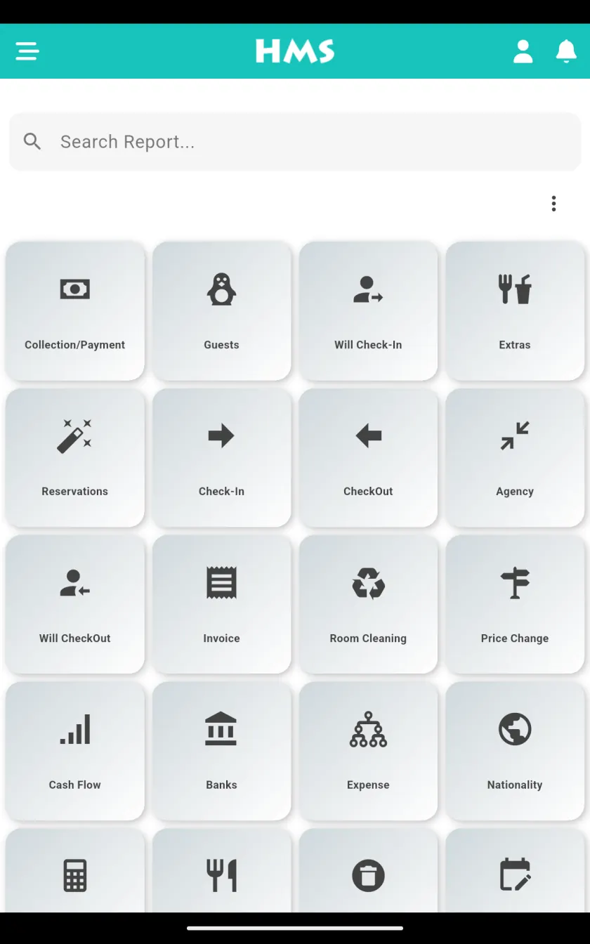 HMS Flow app on Android tablet — Every Report to Hand