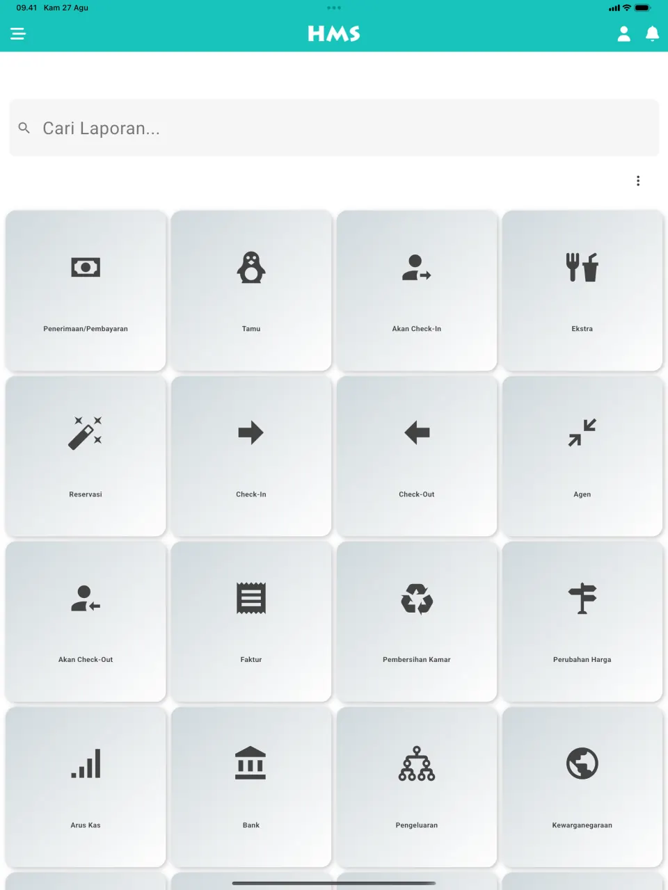 Aplikasi HMS Flow di iPad — Semua Laporan dalam Genggaman
