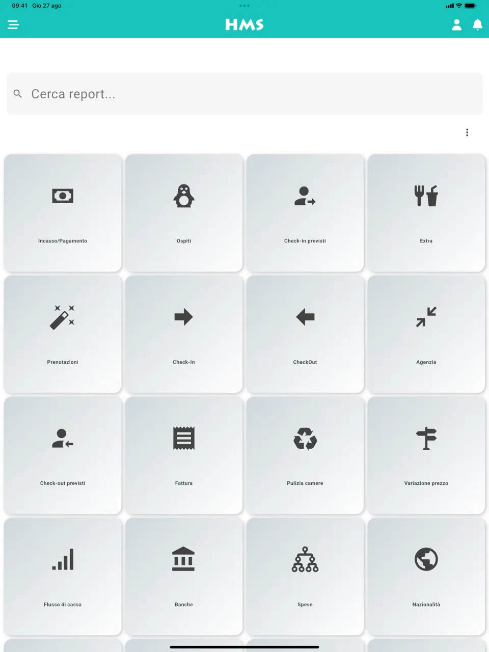App HMS Flow su iPad — Ogni report a portata di mano
