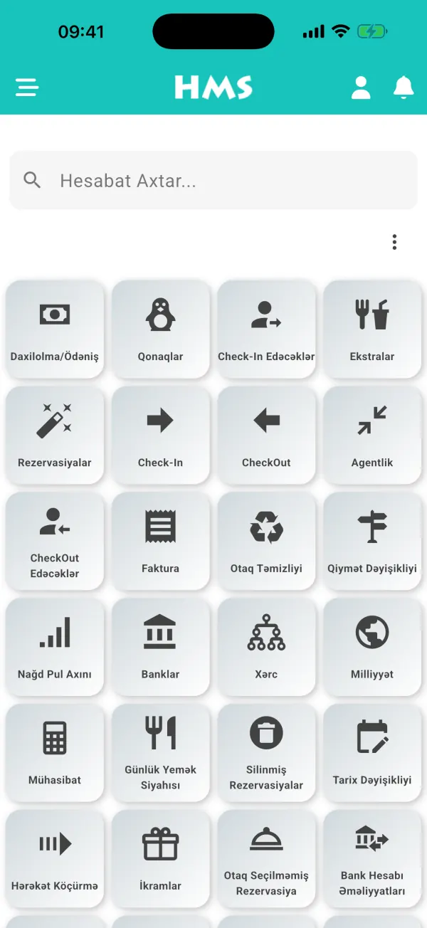 iPhone üzərində HMS Flow tətbiqi — Bütün Hesabatlar Əlinizin Altında