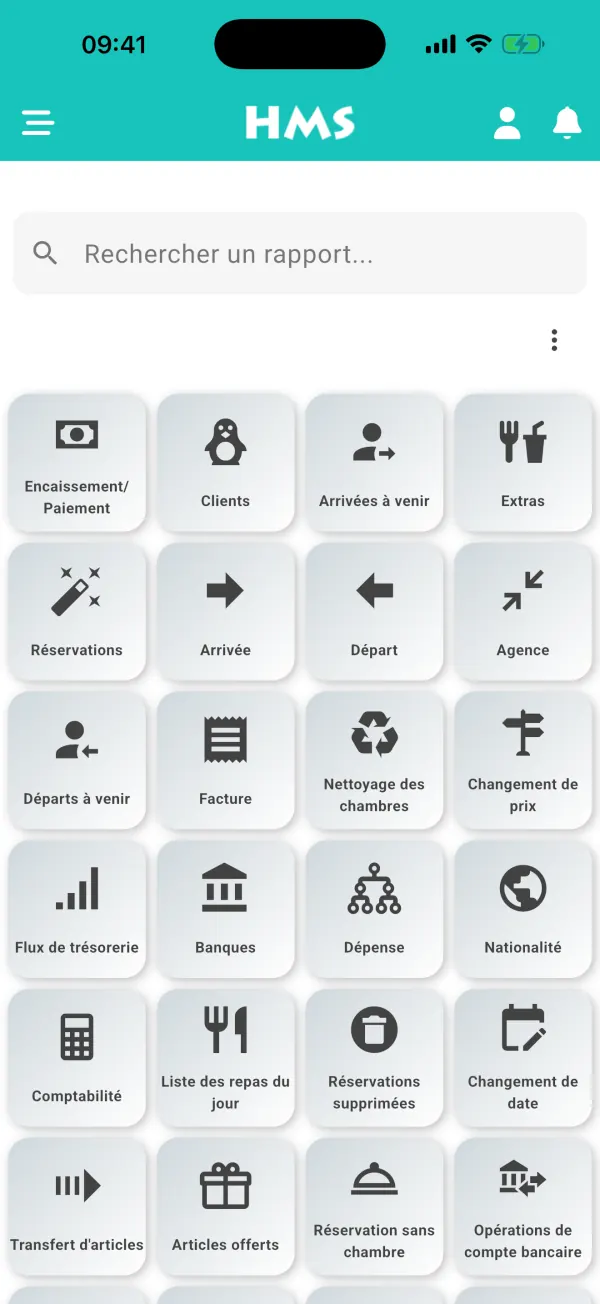 Application HMS Flow sur iPhone — Tous les rapports à portée de main
