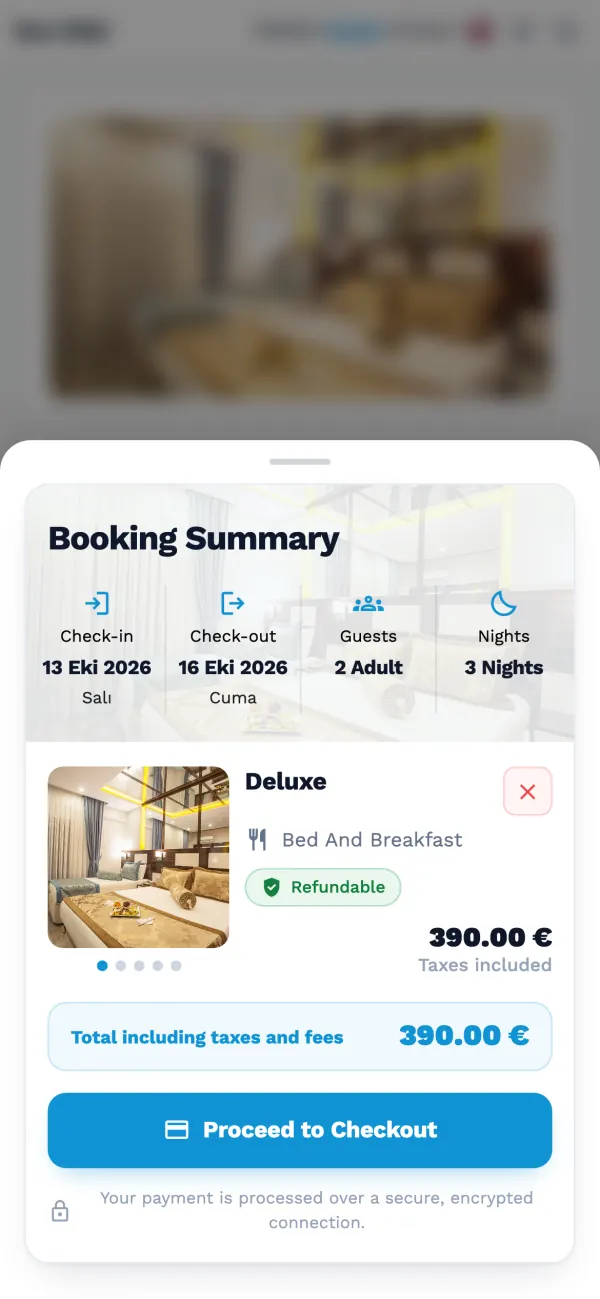 Check and book — Ece Termal Otel, Pamukkale